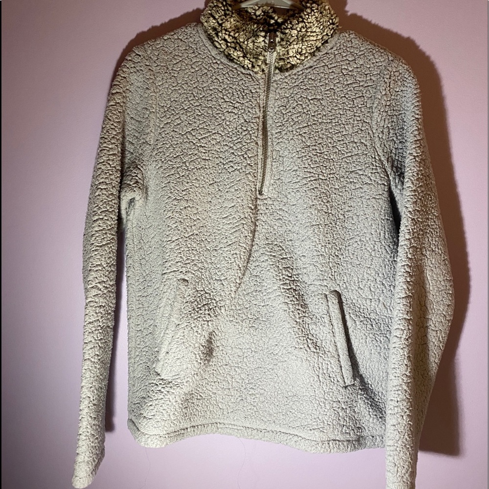 Abercrombie Fuzzy Quarter Zip